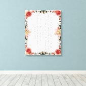 PSALM 1:1-3 Botanic Design, Leinwanddruck (Insitu (Holzboden))