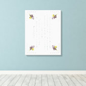 PSALM 1:1-3 Botanic Design, Leinwanddruck (Insitu (Holzboden))