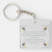 PSALM 1:1-3 Botanic Design Schlüsselanhänger (Vorderseite)