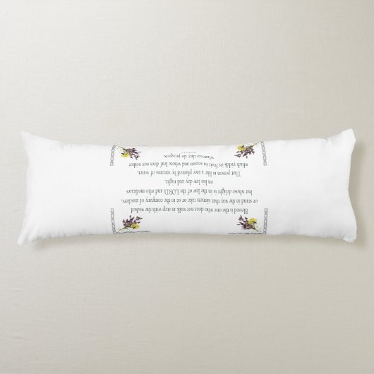 PSALM 1:1-3 Botanic Design Seitenschläferkissen (Vorderseite)