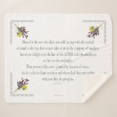 PSALM 1:1-3 Botanic Design, Sherpadecke (Vorderseite (Horizontal))