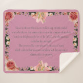 PSALM 1:1-3 Botanic Design Sherpadecke (Vorderseite (Horizontal))