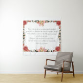 PSALM 1:1-3 Botanic Design Wandteppich (Beispiel)