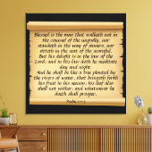 Psalm 1:1-3 Canvas Print Leinwanddruck (Insitu (Wohnzimmer))