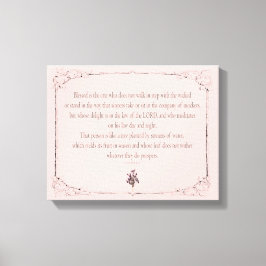 Psalm 1-1-3, Do Not Walk in Step with Sinners, Leinwanddruck