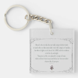 Psalm 1-1-3, Do Not Walk in Step with Sinners, Schlüsselanhänger