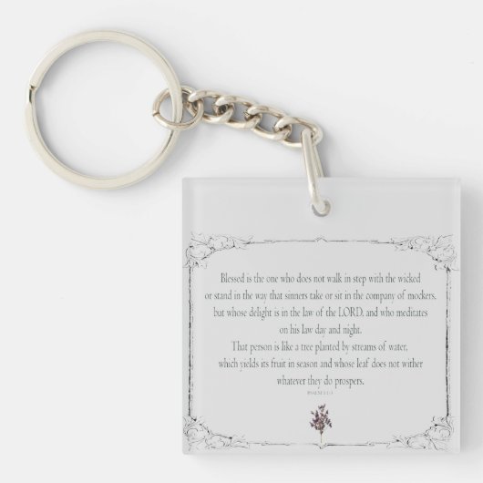 Psalm 1-1-3, Do Not Walk in Step with Sinners, Schlüsselanhänger (Vorderseite)