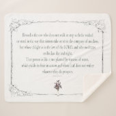 Psalm 1-1-3, Do Not Walk in Step with Sinners, Sherpadecke (Vorderseite (Horizontal))