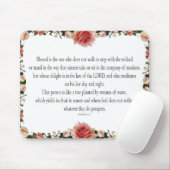 Psalm 1:1-3, gesegnet ist der eine mousepad (Mit Mouse)