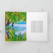 Psalm 1:1-3 Gesegnet ist der Mann Christlich Gruß Karte (Innenseite)