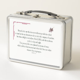 Psalm 1:1-3, gesegnet ist derjenige, der metall brotdose