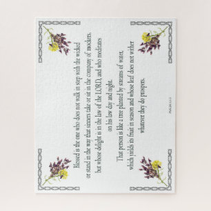 Psalm 1:1-3, gesegnet ist derjenige, der puzzle