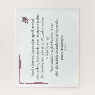 Psalm 1:1-3, gesegnet ist derjenige, der puzzle