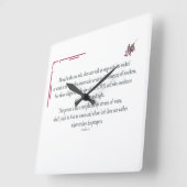 Psalm 1:1-3, gesegnet ist derjenige, der quadratische wanduhr (Winkel)