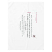 Psalm 1:1-3, gesegnet ist derjenige, der tischdecke (Vorderseite)