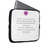 PSALM 1:1-3 mit Lila Blume Laptopschutzhülle (Vorne Rechts)