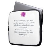 PSALM 1:1-3 mit Lila Blume Laptopschutzhülle (Vorderseite Links)