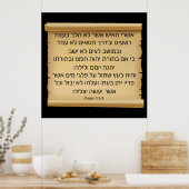 Psalm 1:1-3 poster (Küche)