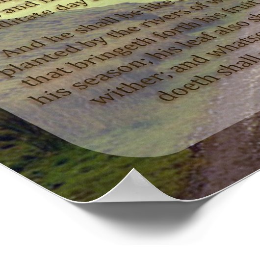 PSALM 1, 1-3 POSTER (Ecke)