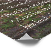 Psalm 1:1-3 Scripting-Poster Poster (Ecke)