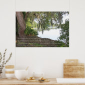 Psalm 1:1-3 Scripting-Poster Poster (Küche)