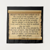 Psalm 1:1-3 wandteppich (Vorderseite)