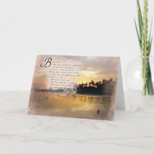 Psalm-1:1 Bibel-Vers-Inspirational Geschenk-Set Karte