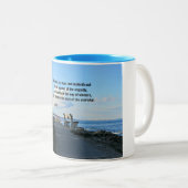 Psalm 1:1 Gesegnet ist der Mann, der nicht geht .. Zweifarbige Tasse (VorderseiteRechts)