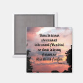 Psalm 1:1 magnet (Vorderseite/Rückseite)