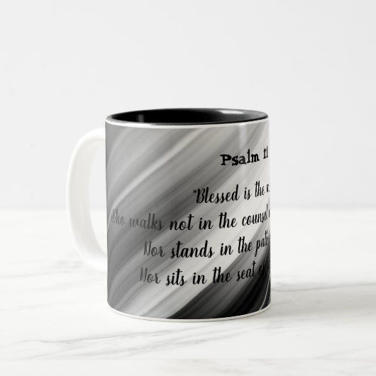 Psalm 1:1 zweifarbige tasse (Vorderseite Links)