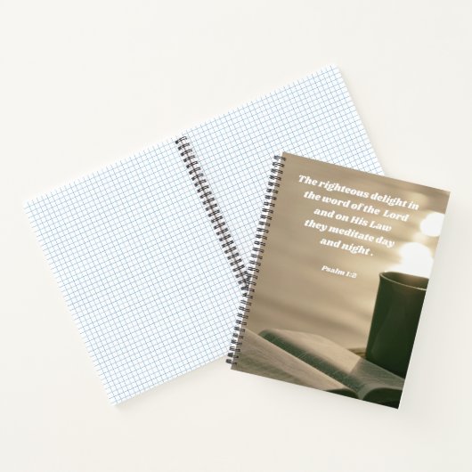 Psalm 1:2 Bibelstudie Ermutigung Christlich Notizblock (Innenseite)