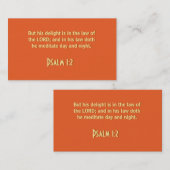 Psalm 1:2 Visitenkarten Visitenkarte (Vorne/Hinten)