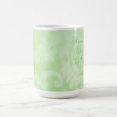 Psalm 1:3 Bäume gepflanzt von Streams Green Paisle Kaffeetasse (Mittel)