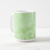 Psalm 1:3 Bäume gepflanzt von Streams Green Paisle Kaffeetasse (Vorderseite Links)