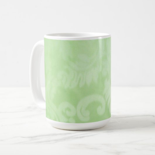 Psalm 1:3 Bäume gepflanzt von Streams Green Paisle Kaffeetasse (Vorderseite Links)