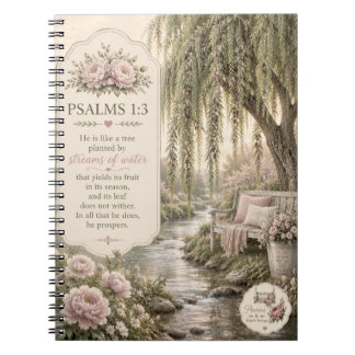 Psalm 1:3 Notizbuch/Tagebuch Notizblock