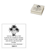 Psalm 1:3 Palme Gummistempel (Stempel)