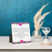 Psalm 1 Art - Gesegnet Recht mit Blumendesign Fotoplatte (InSitu)