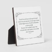 Psalm 1 Art - Gesegnet Recht mit Blumendesign Fotoplatte (Vorderseite)