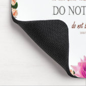 Psalm 1 Art - Gesegnet Recht mit Blumendesign Mousepad (Ecke)