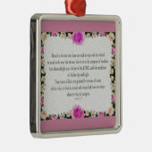 Psalm 1 Art - Gesegnet Recht mit Blumendesign Ornament Aus Metall (Rechts)