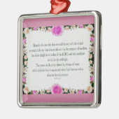 Psalm 1 Art - Gesegnet Recht mit Blumendesign Ornament Aus Metall (Links)