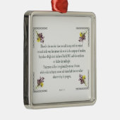 Psalm 1 Art - Gesegnet Recht mit Blumendesign Ornament Aus Metall (Rechts)