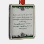 Psalm 1 Art - Gesegnet Recht mit Blumendesign Ornament Aus Metall (Rechts)
