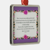 Psalm 1 Art - Gesegnet Recht mit Blumendesign Ornament Aus Metall (Rechts)