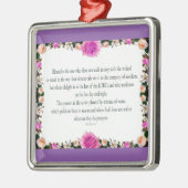 Psalm 1 Art - Gesegnet Recht mit Blumendesign Ornament Aus Metall (Links)