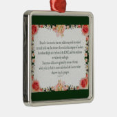 Psalm 1 Art - Gesegnet Recht mit Blumendesign Ornament Aus Metall (Rechts)