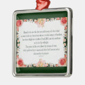 Psalm 1 Art - Gesegnet Recht mit Blumendesign Ornament Aus Metall (Links)