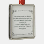 Psalm 1 Art - Gesegnet Recht mit Blumendesign Ornament Aus Metall (Rechts)