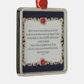 Psalm 1 Art - Gesegnet Recht mit Blumendesign Ornament Aus Metall (Rechts)